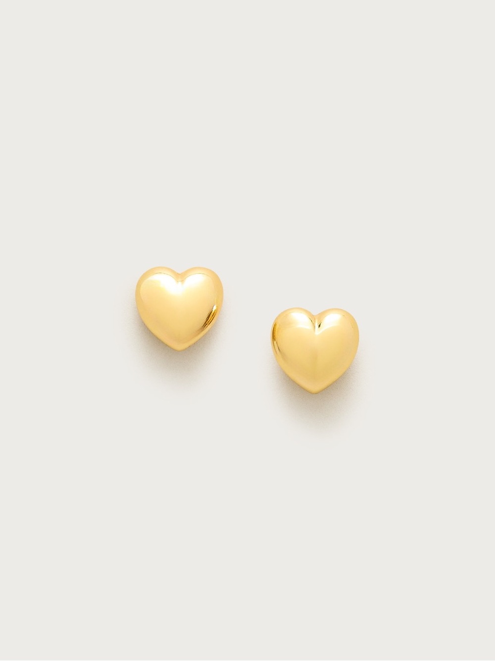 J crew Metallic heart studs